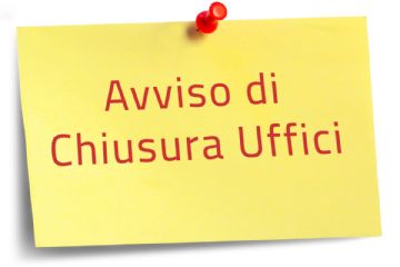 Avviso chiusura uffici comunali sabato 20 giugno 2026