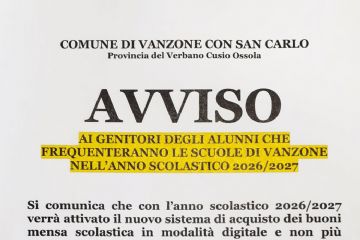 nuovo sistema acquisto buoni mensa scolastica